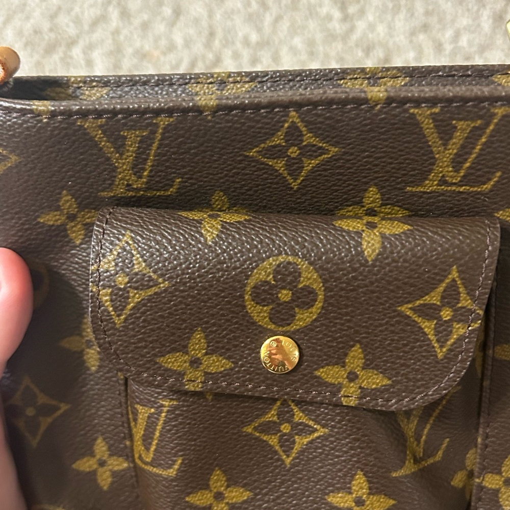 Authentic Louis Vuitton Partition Bag Monogram Pouch Canvas Classic Clutch Red - Picture 4 of 15